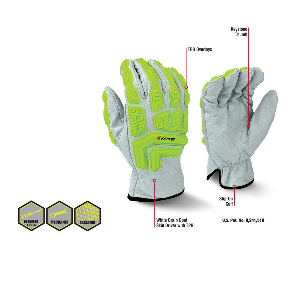 Radians RWG51 White GoatSkin Work Glove